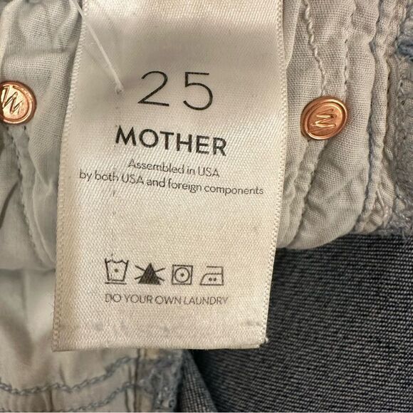 Mother The Looker Ankle Fray Jeans knock on wood size 25 - Picture 13 of 16